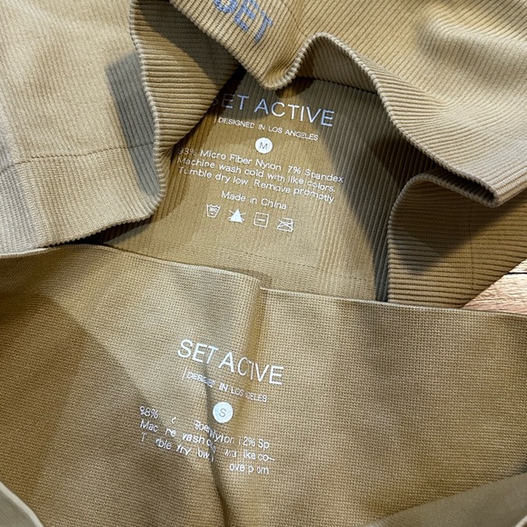 Setactive “cider” set one shoulder top + leggings - Picture 3 of 4